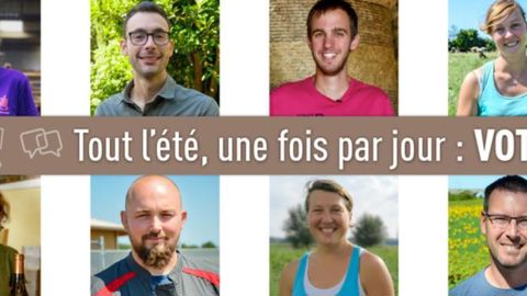 Le concours Graines d’agriculteurs invite le grand public à soutenir les jeunes exploitants en votant pour son candidat préféré. ©Terres innovantes